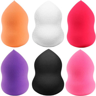 Face Bobble Sponge Blenders Stand, Assorted Colours with 18 Pieces