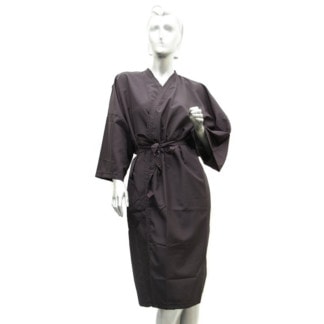 Kimono Gown Black, Microfibre