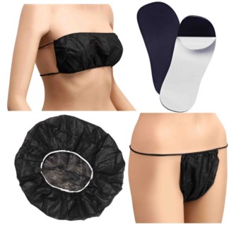 Qosmedix Disposable Spray Tanning Kit, 4 Pieces