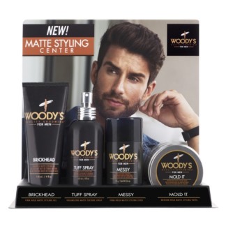 Woody's for Men Matte Styling Center, 12 Pieces