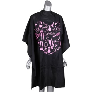 Salon Cape Black & Pink Love & Salon Tools, Studs