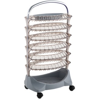 Nail Polish & Manicure Trolley, 6 Shelves for 132 Bottles, Empty