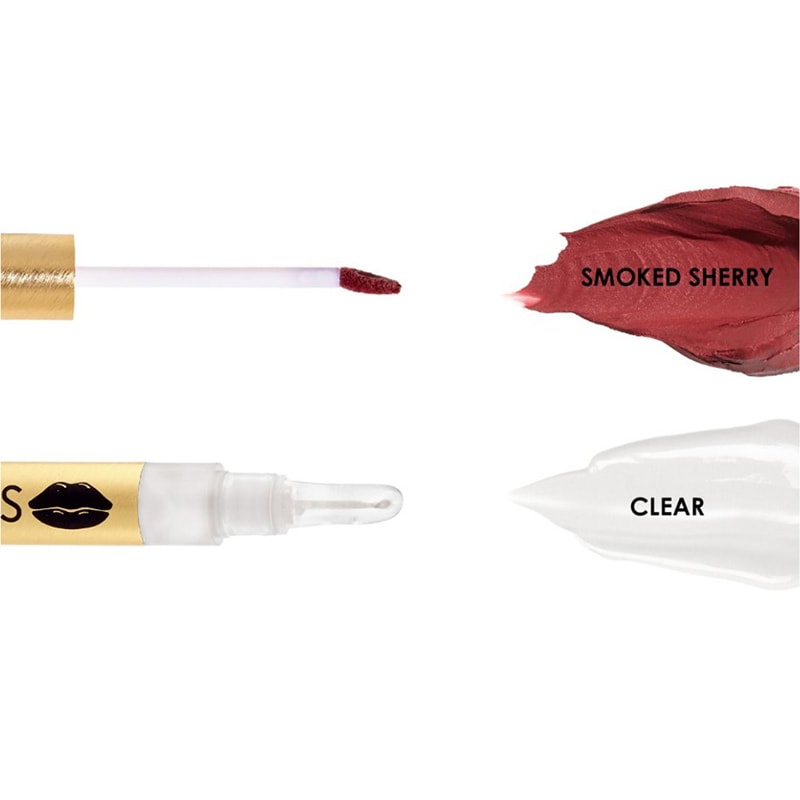 GrandeLIPS Plumping Duo Ornament Kit: GrandeLIPS Hydrating Lip Plumper Clear Gloss & Mini Smoked Sherry - Image 2