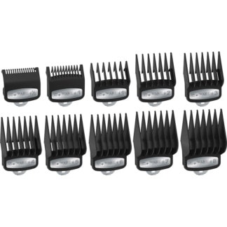 Wahl Magic Clip Hair Clipper Cutting Guide Comb Set, 10/Pack, Sizes ½ - 8