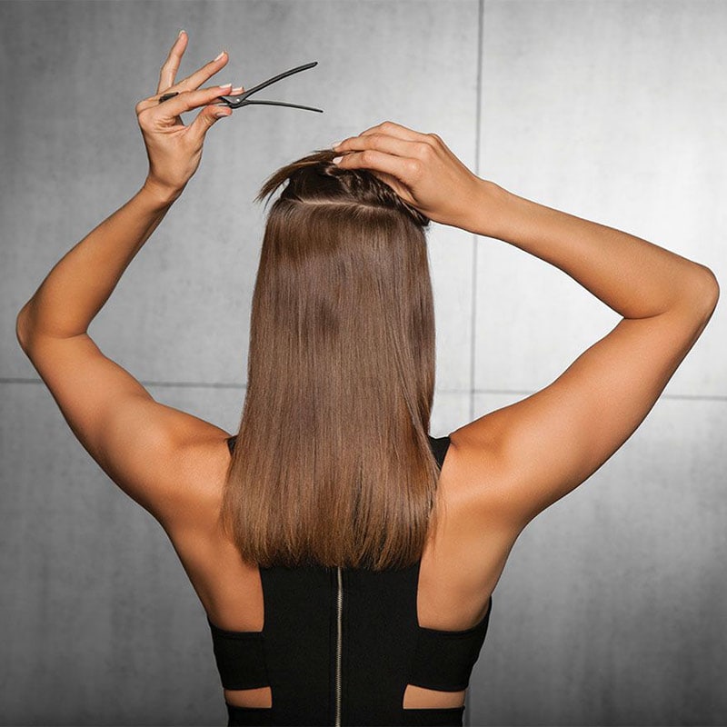 HairUWear Hairdo Straight Extension Kit, 16 inch, 8 Pieces - Image 2