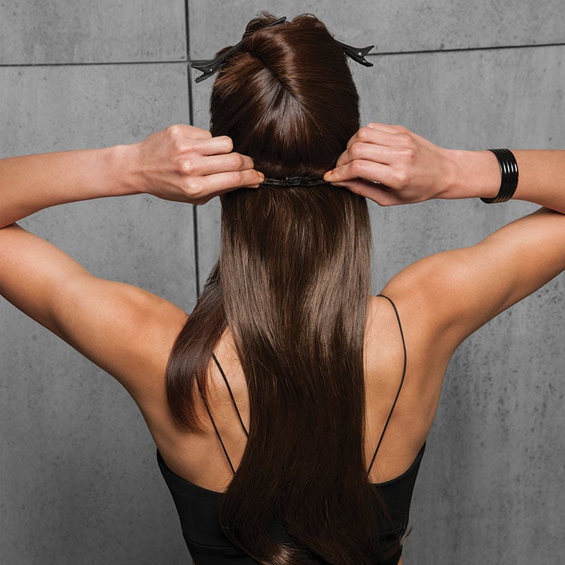 HairUWear Hairdo FineLine Straight Extension Kit, 22 inch, 4 Pieces - Image 3