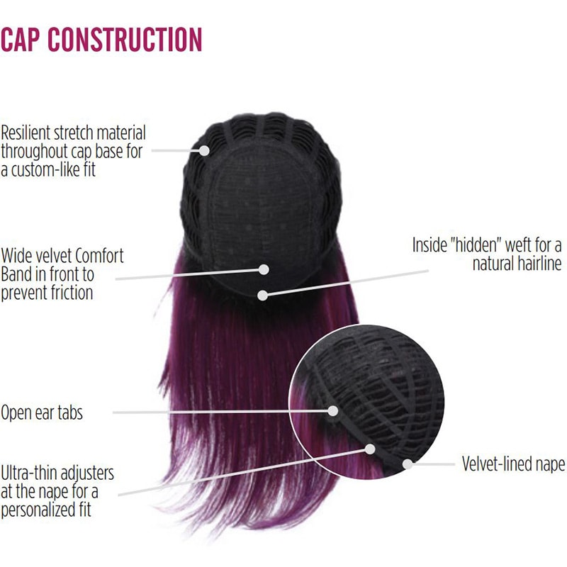 HairUWear Hairdo Wig Fantasy - Midnight Berry (Deep Purple) - Image 6