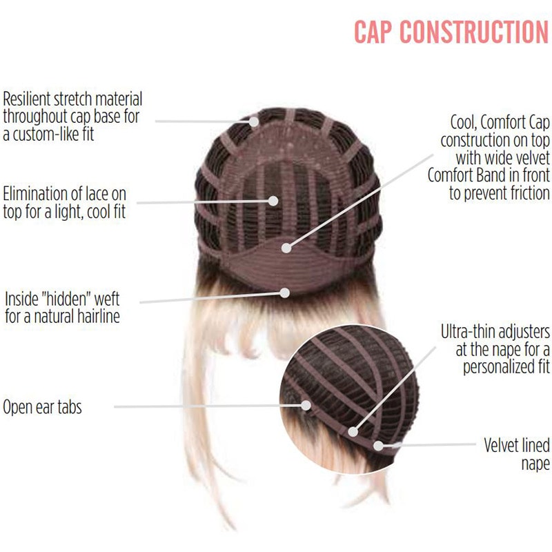 HairUWear Hairdo Wig Fantasy - Peachy Keen (Rooted, Peach) - Image 7