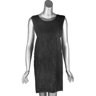 Pinafore Black Pattern, Polyester