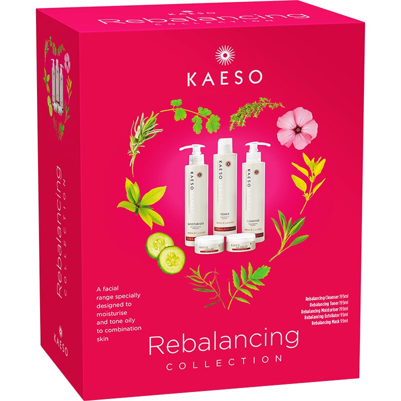 Kaeso Beauty Rebalancing Collection Gift Box - Oily/Combination Skin, 5 Pieces