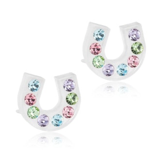 Blomdahl Medical Plastic Earrings - Brilliance Horseshoe
