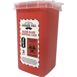 Razor Blade Disposal Canister, 8cm x 8cm x 15cm