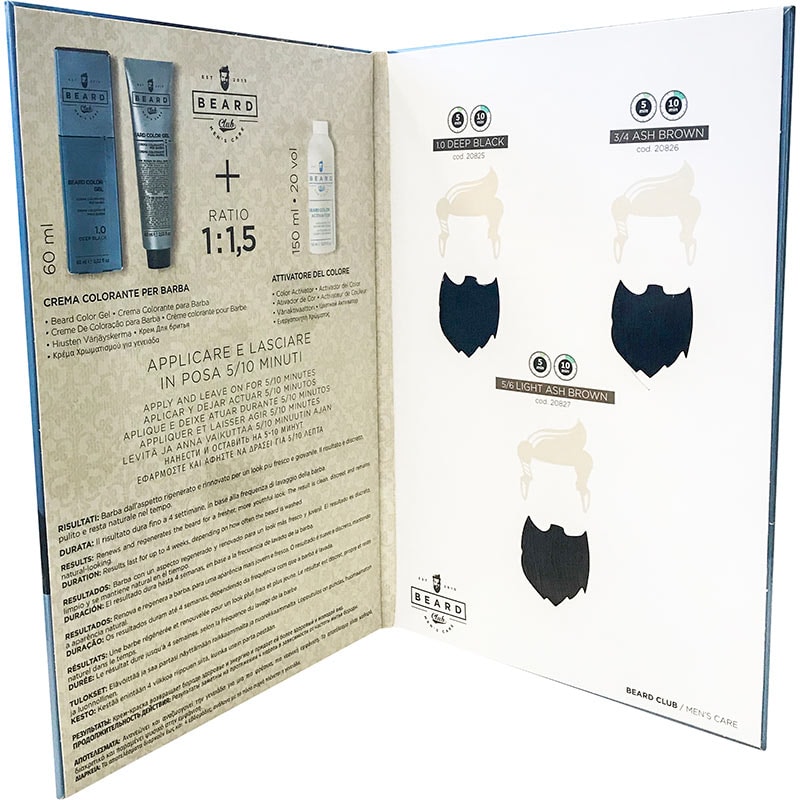 Beard Club Beard Color Gel Chart