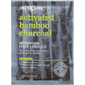 Hi Pro Pac Activated Bamboo Charcoal Detoxifying Hair Masque, 52ml