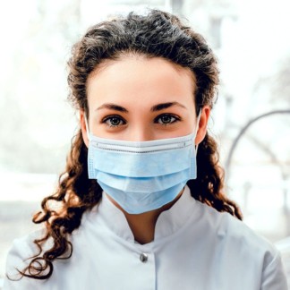 Olivia Garden Essentials Disposable Face Masks, 3-Ply, Non-Woven, 50/Pack