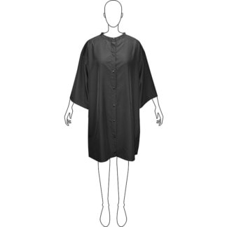 Olivia Garden Essentials Waterproof Black Customer Jacket Cape, Snap Buttons