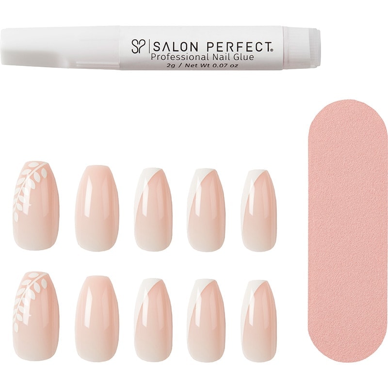 Salon Perfect Modern French Nail Set White Design Tips, 24/Pack - Image 3