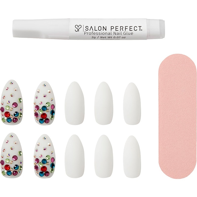 Salon Perfect Rainbow Crystal Nail Collection, 24 Pieces - Image 3