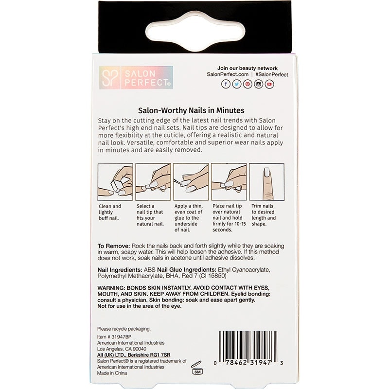 Salon Perfect Rainbow Crystal Nail Collection, 24 Pieces - Image 2