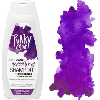 Punky Colour 3-in-1 Color Depositing Shampoo + Conditioner, Purpledacious, 250ml