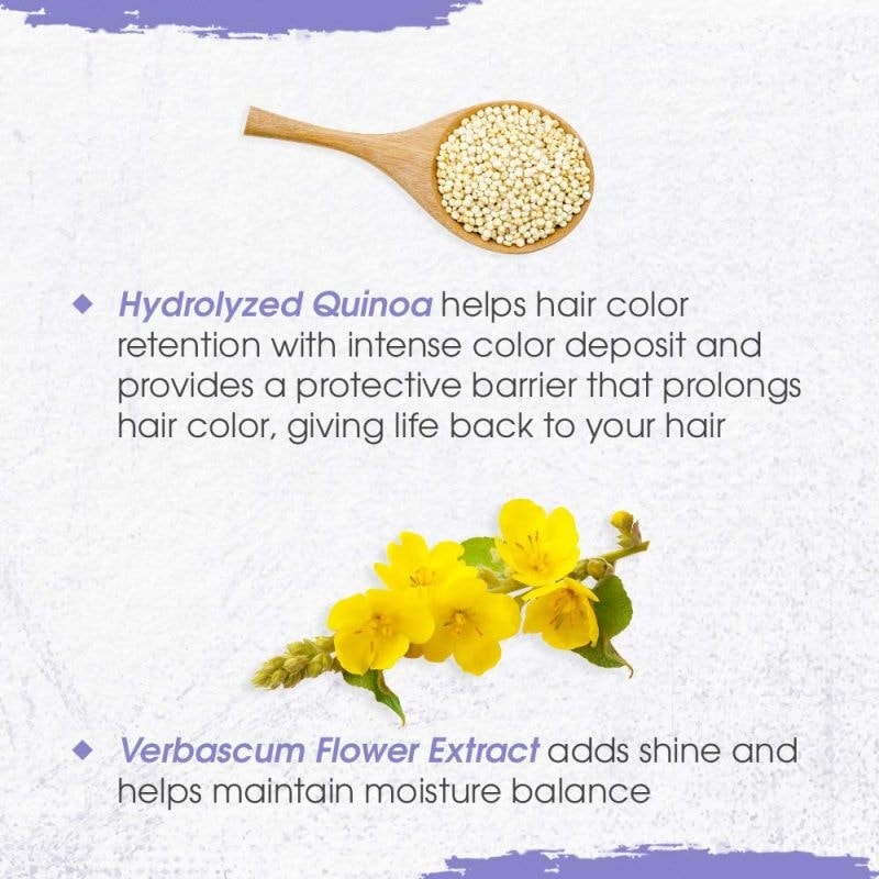 Punky Colour 3-in-1 Color Depositing Shampoo + Conditioner, Lavenderapturous, 250ml - Image 5