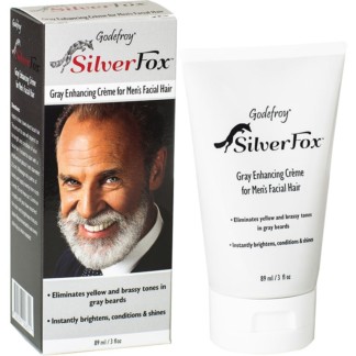Godefroy Silver Fox Gray Enhancing Crème for Men's Facial Hair, 118ml
