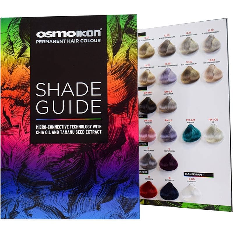 OSMO IKON Tuft Colour Shade Guide Chart with 88 Shades