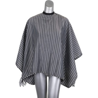 Kids Cape Grey & White Stripes, Studs