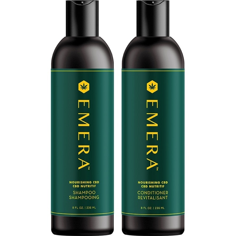 EMERA Nourishing CBD Shampoo & Conditioner Duo Gift Set