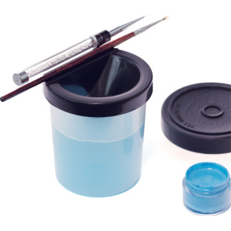 Sina Make-Up & Nail Brush Cup Cleaner, Empty