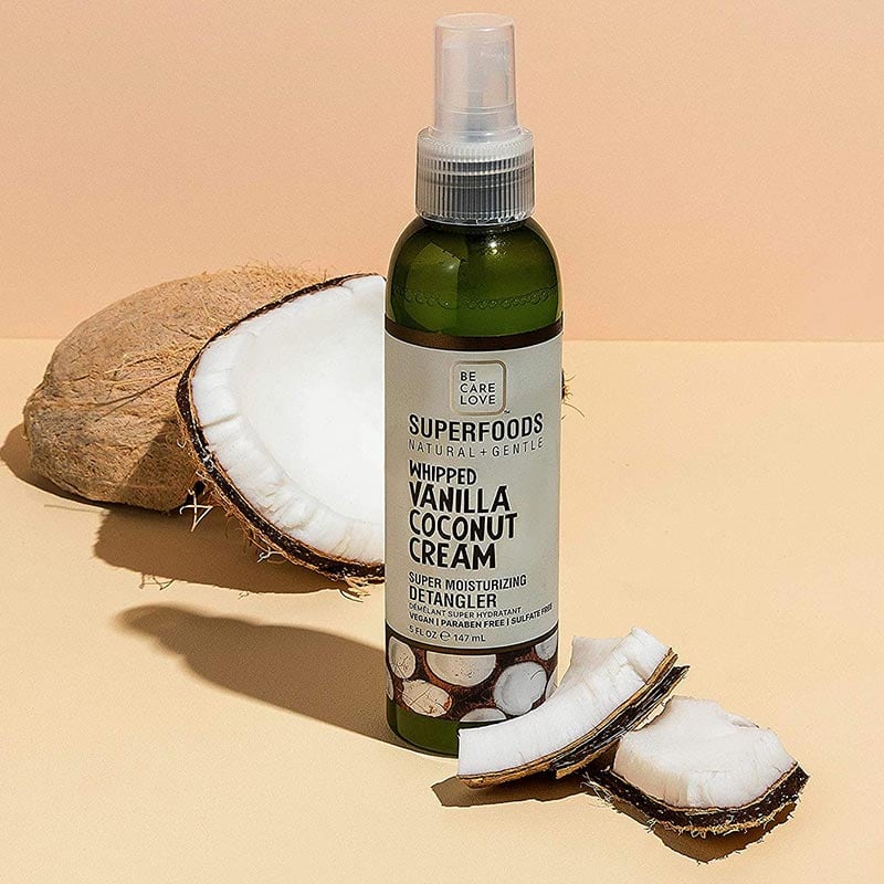 Be Care Love SuperFoods Natural & Gentle Whipped Vanilla Coconut Cream Super Moisturizing Detangler, 147ml - Image 2