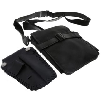 Scissor Pouch with Removable Holster for Scissors, Black, Empty