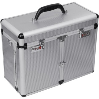 Beauty Aluminium Tool Case for Stylists, Silver, 1 Part, Empty