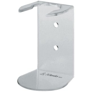 3Claveles Shaving Brush Stand, Clear/Black