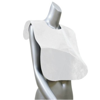Disposable Make-Up Bibs White, 3/Pack