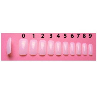 Sina Full Natural Nail Tips, 50/Pack