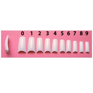 Sina French White Nail Tips, 50/Pack