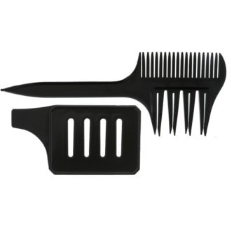 Highlighting Comb for Streaks, 2 Parts, Black