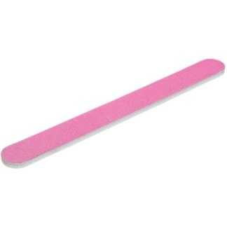 Nail File Flowery Mylar, 100/180 Grit, Pink