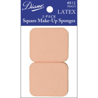 Diane Square Latex Make-Up Sponges, 2/Pack