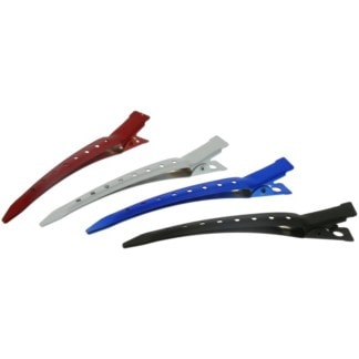 Sectioning Clips, Duckbill, Rubberised, Assorted Colours, 8.5cm, 12/Pack