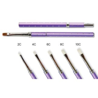 Nail Brush Acrylic UV Gel White Bristle