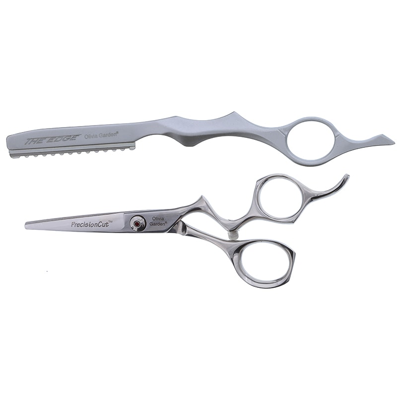 Olivia Garden PrecisionCut Offset Set: Scissor, Razor & Case - Image 2