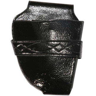 Scissor Pouch Black Shiny, Empty