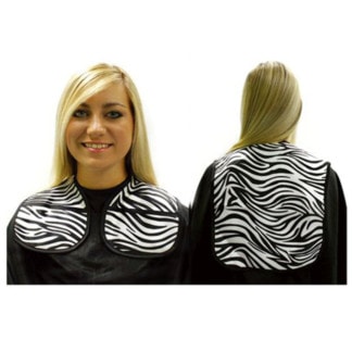 Cutting Collar Black & White Zebra Stripes, Long