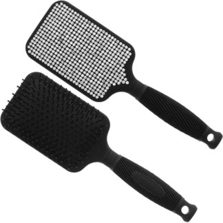 Paddle Brush with Diamante, Black