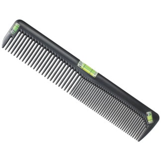 Comb with Three Angled Levelers for Angled Cutting, 205mm, Black