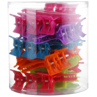 Butterfly Jaw Clips Tub, Assorted Colours, 36/Tub
