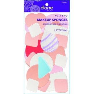 Diane Make-Up Sponges Assorted Shapes & Sizes, 24/Pack