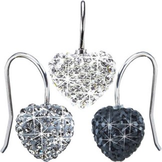 Blomdahl Titanium Earrings - Crystal Heart